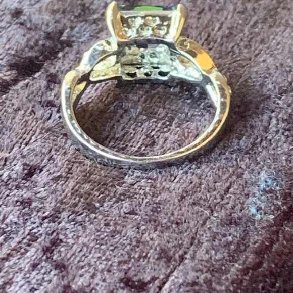 Faux Mystic Topaz and Diamond Ring - Picture 7 of 7